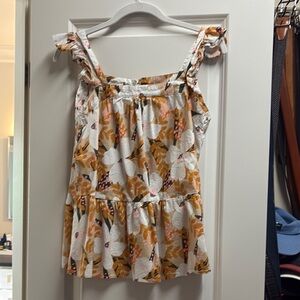 Floral Sleeveless Top - Multicolor